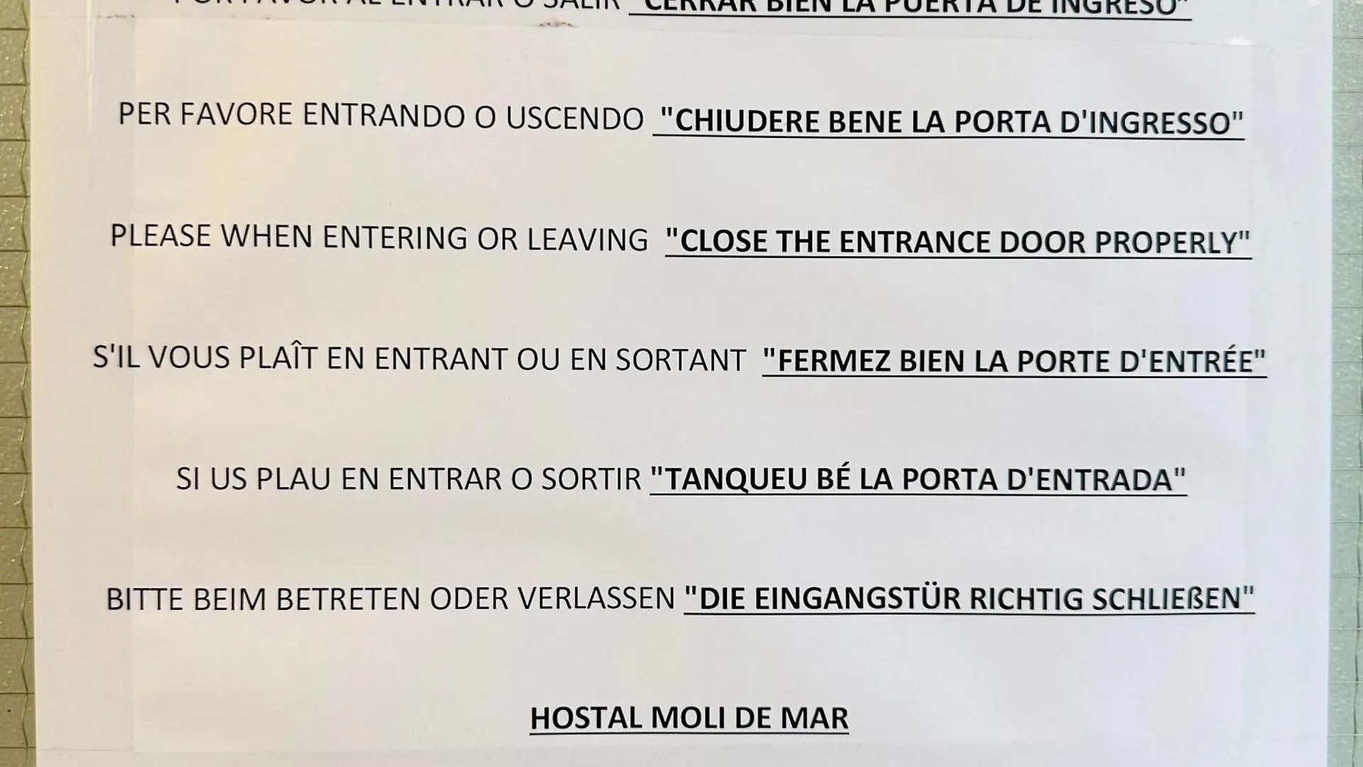 Hostal Y Apartamento Moli De Mar Lloret de Mar Guest house